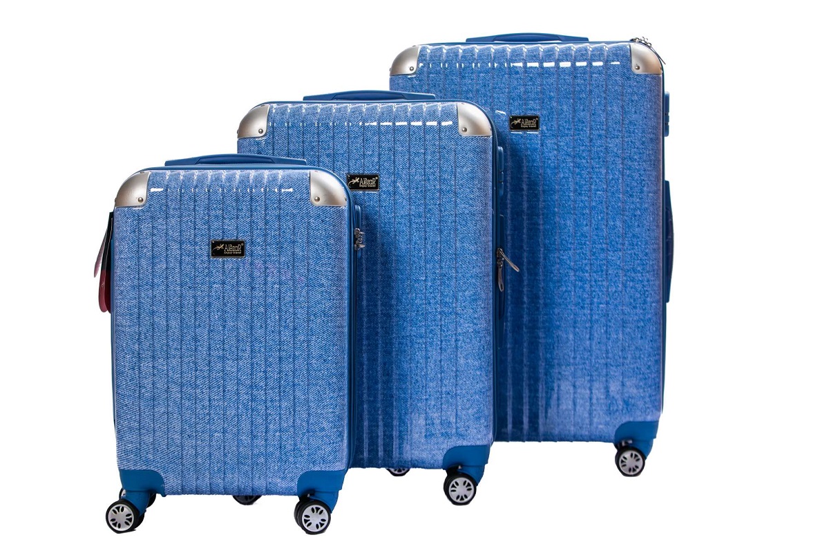 Alezar Candy matkalaukkusetti sininen (20" 24" 28")